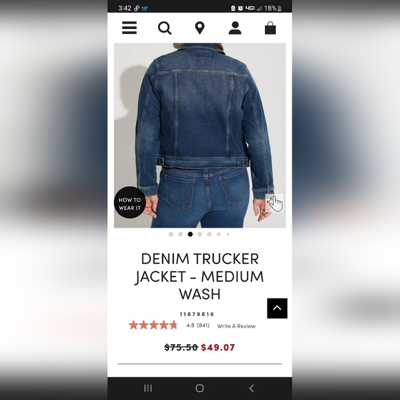 Torrid Jean Jacket - Picture 1 of 3